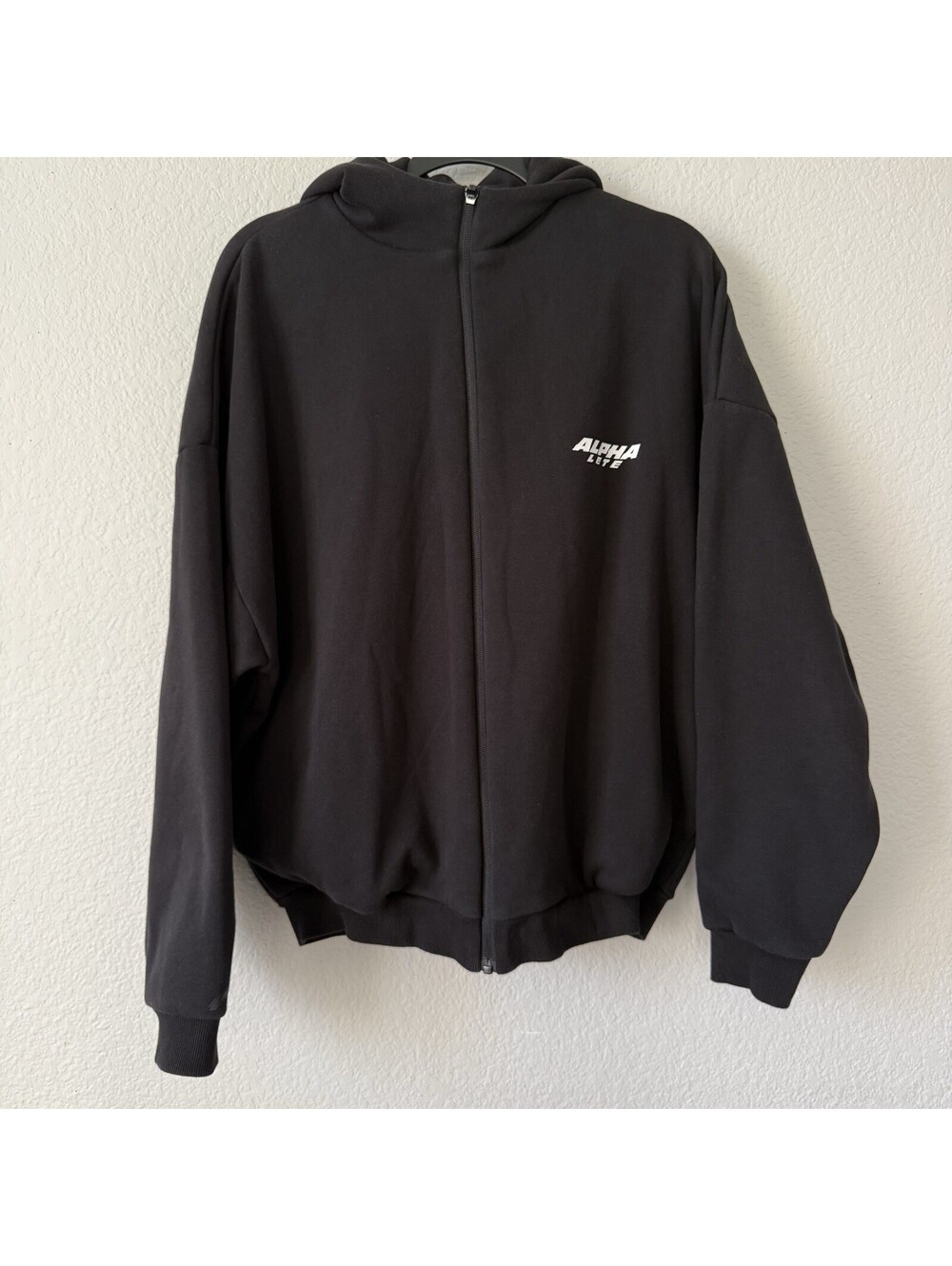Alphalete Force Renew Full Zip Hoodie Mens Black No Tag Size Large
